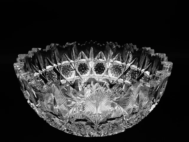 American Brilliant Cut Glass 8"  Bowl 2