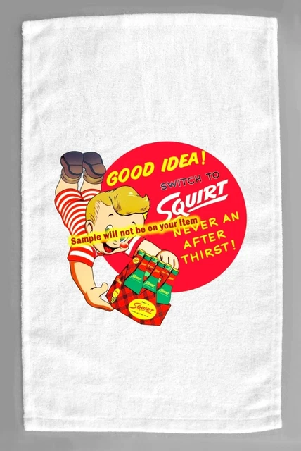 Squirt 'F' Soda Microfiber Hand Towel Citrus Cola