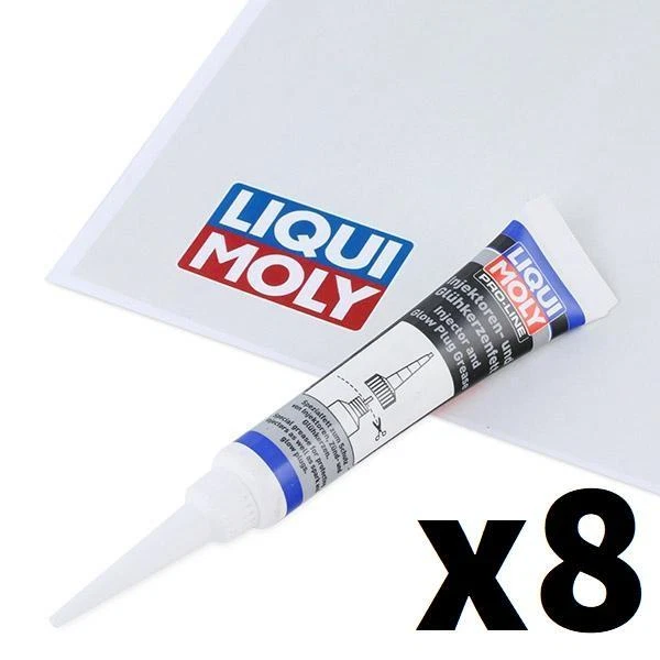 8x LIQUI MOLY Lubrificante ad alta temperatura 3381х8 Tubo 20g