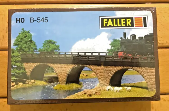 FALLER 545- PONTE DRITTO IN PIETRA (180 mm) - SIGILLATO - SCALA HO (1:87)