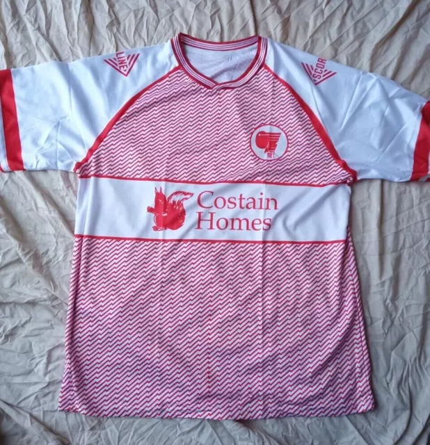 Northampton Town 1988 home football shirt, size l / large