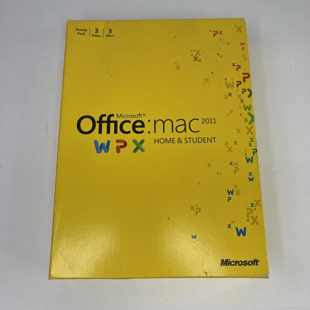 Genuine Microsoft Office MAC 2011 Home & Student