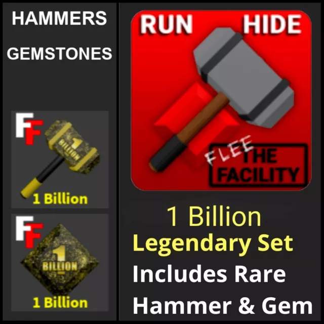 Roblox Flee The Facility Hammers and Gems, Hobbies & Toys, Toys