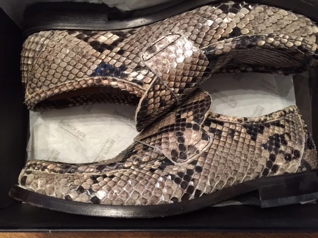 PATRICK COX WANNABE Vintage 90's Python (Real Snakeskin) Loafers Size 42 UK  £120.00 PicClick UK