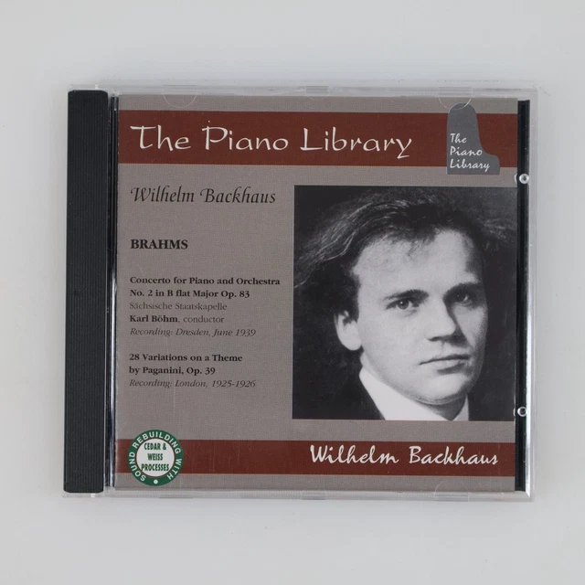 WILHELM BACKHAUS 'BRAHMS Piano Concerto No. 2 Mono' SHM-CD, Japan