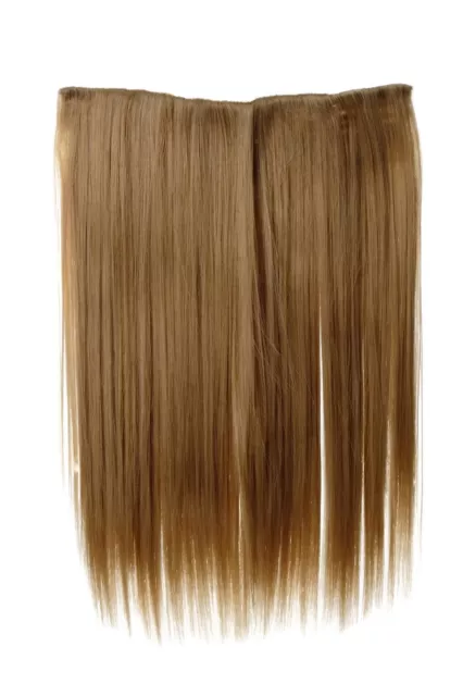 Haarteil breit Haarverlängerung 5 Clips glatt Blond Goldblond 45cm L30173-24B