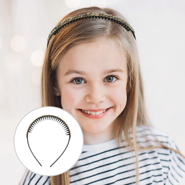 Fascia Per Capelli Da Donna In Metallo Lucido Ondulato Sottile
