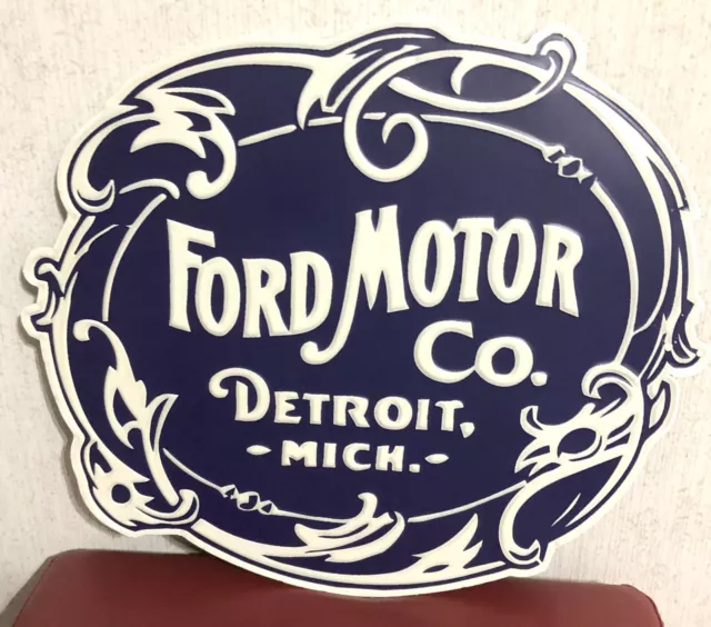 Sign, Ford Motor Co. Sign, Detroit, Mich. - A Recent One, Not Vintage