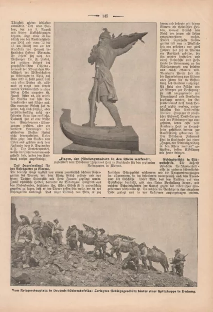 Kriegsschauplatz in Deutsch-Südwestafrika DSWA Bilddokument von 1904