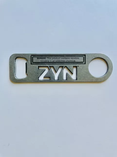 ZYN 5 Metal Bottle Opener Promotional Item