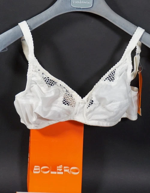 Vintage Bolero France Donna Reggiseno Biancheria Intima Lingerie Taglia 80 B