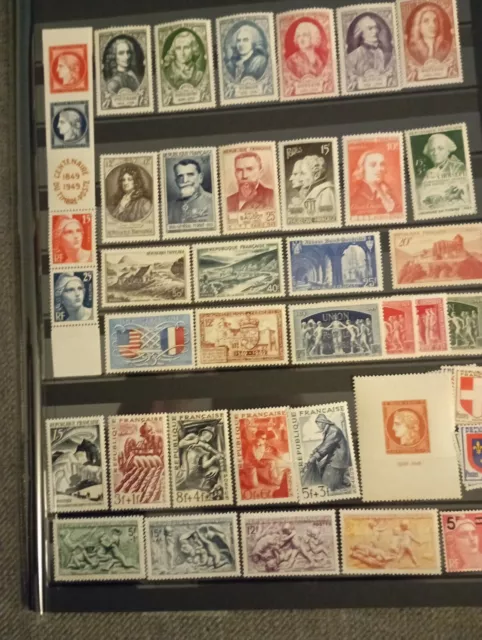 Timbres Français année 1949 Complète Neuf**