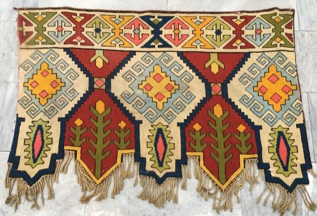 Handmade Aubusson Jhalar Wall Hanging Beautiful Wall Panel Wall Decor Rug 3x4 ft Handmade Aubusson Jhalar Wall Hanging Beautiful Wall Panel Wall Decor Rug 3x4 ft