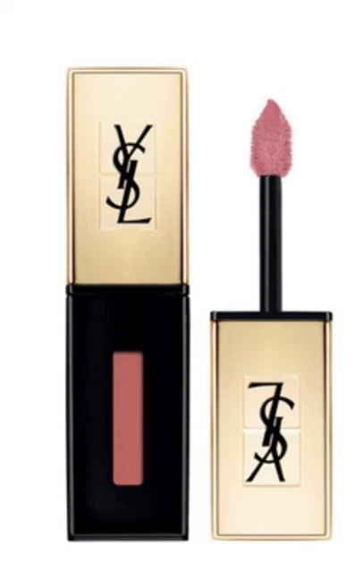 7 acuarelas de coral tamaño completo YSL Rouge Pur Couture mancha brillante (caja dañada)
