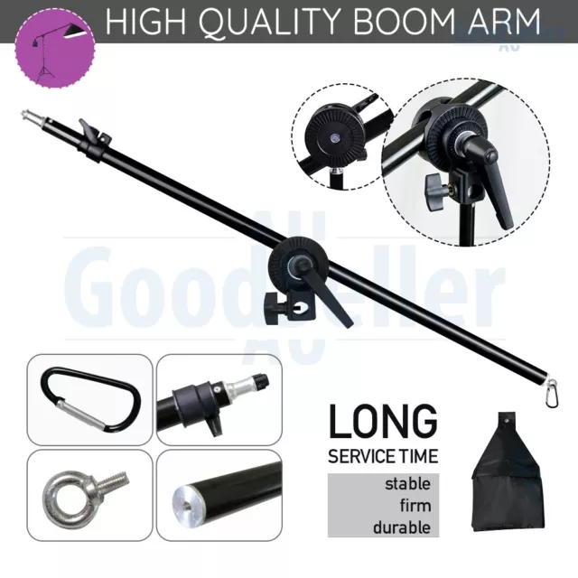 Photo Continuous Softbox Lighting Boom Video Studio Soft Box Light Stand Kit 3