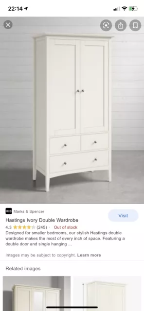 Hastings double wardrobe deals