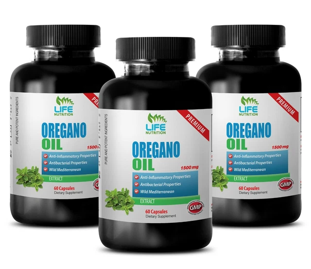OREGANO ANTIOXIDANTS OREGANO OIL 1500mg reduce inflammation 3