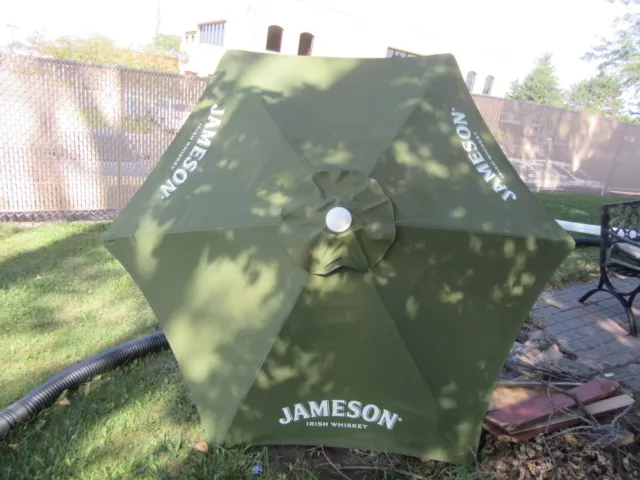 Jameson Whiskey Patio Market Umbrella From A Milwaukee Tavern Bar 8' x 86" Used