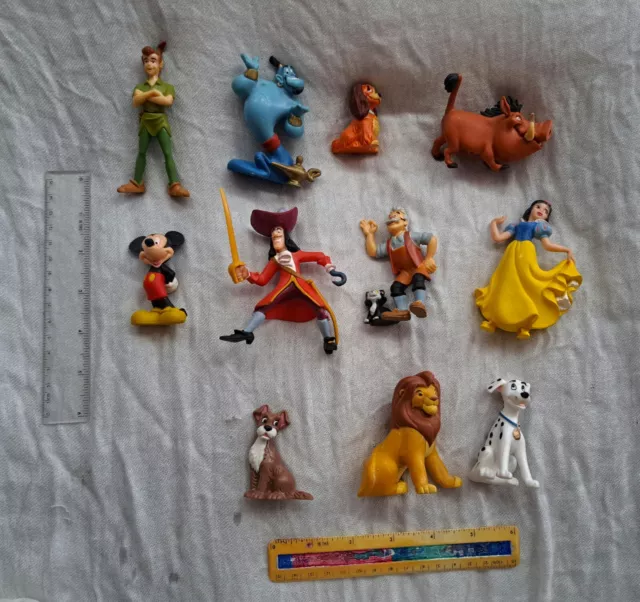 Disney Bullyland Figures X11 Cake Toppers Various Figurines Bundle