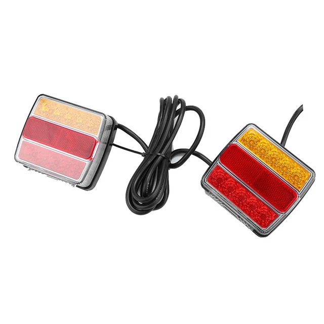 LED Feu Arrière Feu Arrière IP68 Étanche Rouge Jaune 12 V Clignotants