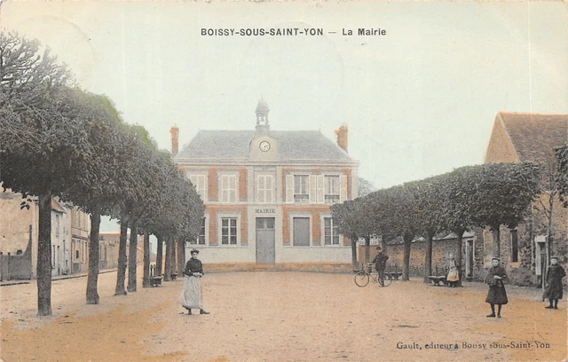 91-Boissy Sous Saint Yon-La Mairie-Ecole-N�6031-E/0085