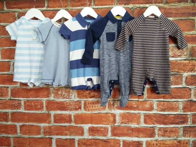 Pacchetto Bambino Bambino Invecchiato 0-3 Mesi Next M&S Gap Etc Set Tubatori Estivi Babygrow 62Cm
