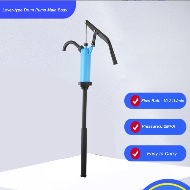Heavy Duty Lever Action Barrel Drum Transfer Pump Hand Operated Non-Corrosive
