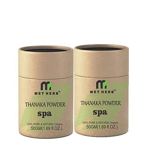 Pure & Natural Thanaka powder for permanent hair removal 1.7 oz (pack of 2)