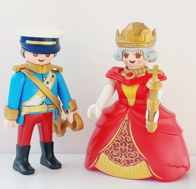 PLAYMOBIL REINE ELIZABETH II et PRINCE PHILIP Queen The Crown Angleterre custom EUR 24,99 
