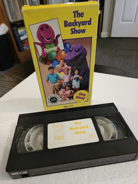 BARNEY: THE BACKYARD Show VHS Tape 1992 Lyons White Tape Songs Video