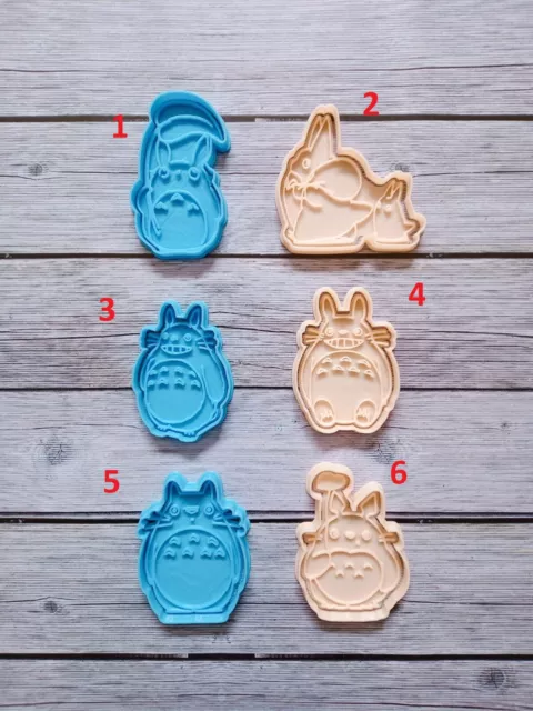 Totoro studio ghibli Set 6 pezzi cookie cutter formina tagliabiscotti o pdZ