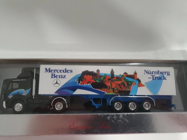 Rare Collection - Camion Mercedes Semi-remorque GESCHA 1/50 - Blanc - Occasion
