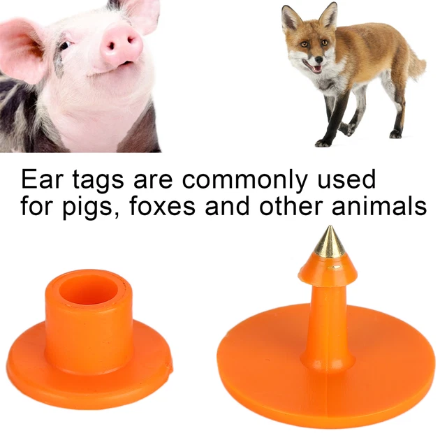 200PCS Thickened Sheep Ear Tag Number Marker Identification Card Information Bs3