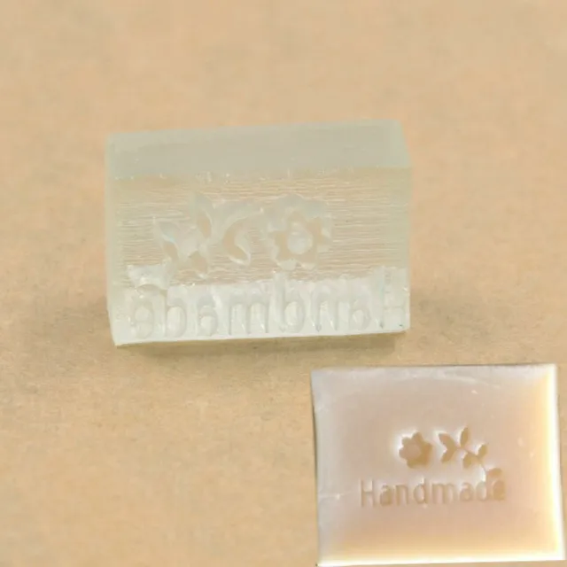 Resin Soap Mold Stamp Word Flowers Wax Art Handmade Craft Decor Supplies DIY Acc