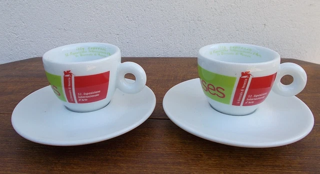 ILLY Art Collection 2 tasses à café espresso et soucoupes Bienale di Venezia