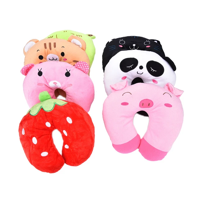 Cartoon Animal U Shaped Travel Pillow Neck Support Head Rest Headrest Cushio-xd
