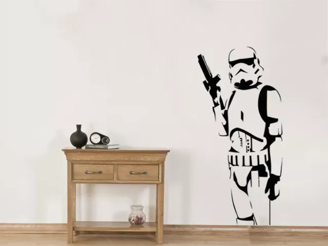 STAR WARS Storm Trooper Wandkunst Aufkleber, moderner Transfer. PVC Aufkleber