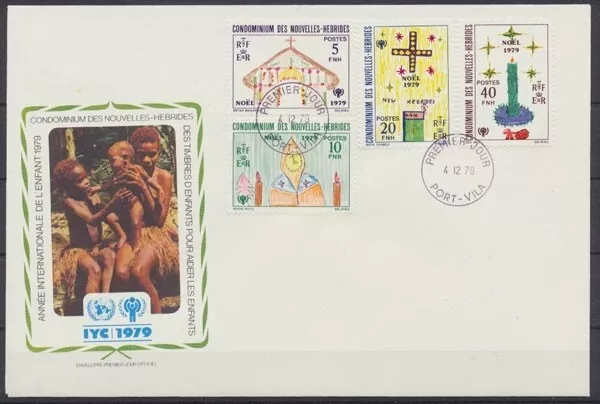 Nuove Ebridi, Michel n. 549-552, FDC - 72477