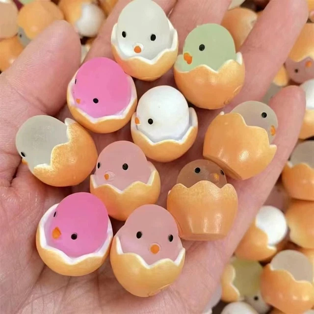 10PCS Childlike Mini Luminous Chicken Ornament Kawaii Garden Decoration  Garden