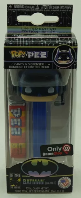 Funko Pop Pez Batman Gamer (Blue Stem) Gamestop Exclusive