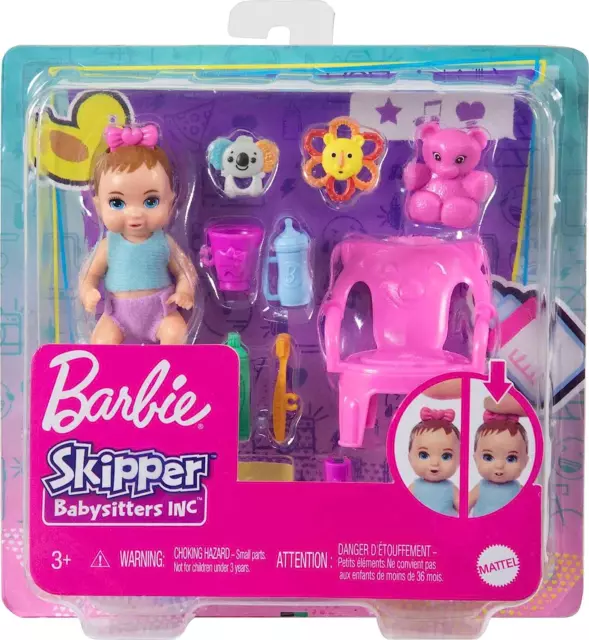 Barbie Skipper Babysitters Inc Baby Small Doll & Accessories, First Tooth Playse