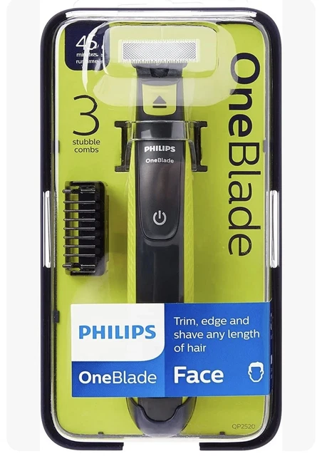 Recortadora y afeitadora de barba híbrida recargable Philips OneBlade QP2520/25 NUEVA EN CAJA