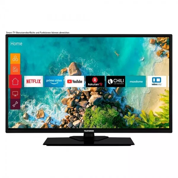 Telefunken D32F554M1CW LED TV 81cm 32 Pouces Full HD Smart TV 800Hz Pvr