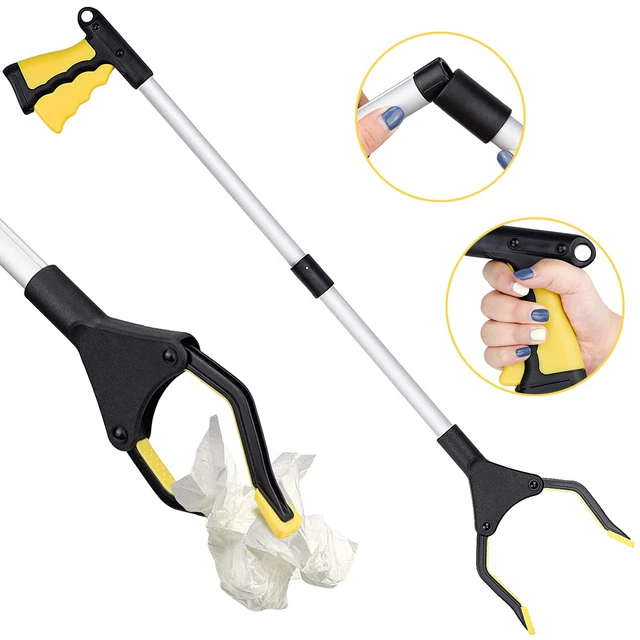 Ausilio di presa in alluminio con pinza di presa magnetica pinza per spazzatura braccio di presa raccoglitore rifiuti pinza manuale