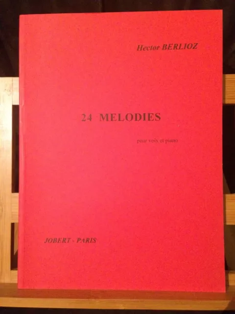 Hector Berlioz recueil 24 mélodies partition chant piano éditions Jobert
