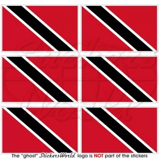 TRINIDAD & TOBAGO Bandiera Caraibica Adesivi per Cellulare Mini Stickers, x6