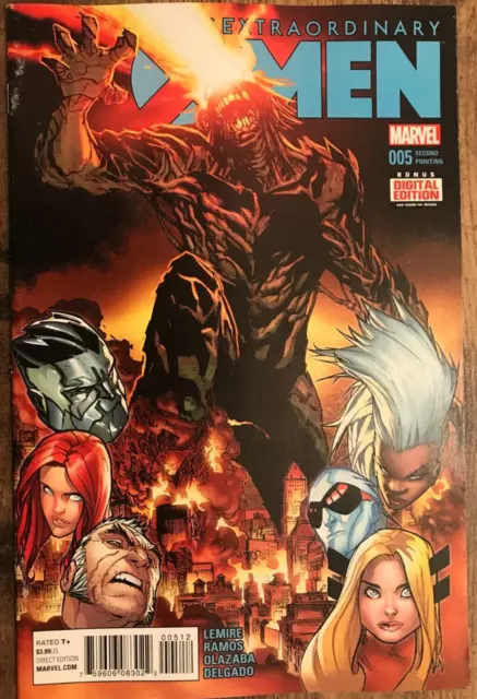 Extraordinary X-Men #5 Ramos Storm Logan Magik Blue 2nd Print Variant NM/M 2016