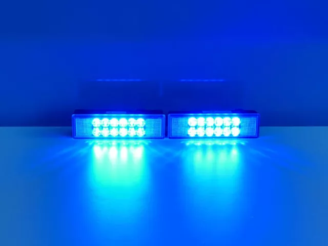 WL-LED Warnleuchte, 10er Set, blau, Hella, Frontblitzer