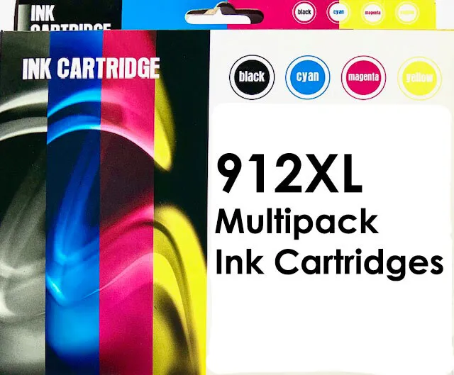 912 XL For HP Officejet 8015 Ink Cartridges Non OEM 912XL 4 Multicoloured 4 inks