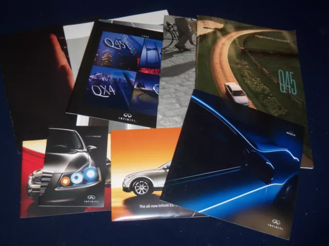 1990S-2000S Infinity Brochure Lot Of 11 - Car Automobile Literature - Lm 20